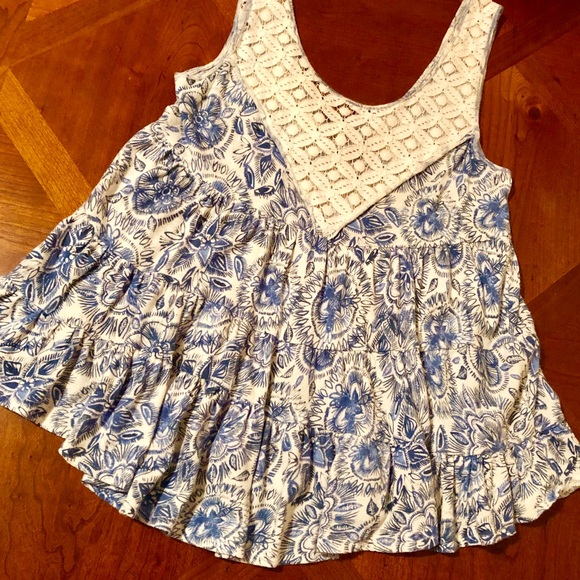 πΊπHPππΊ Free People Dorothy Babydoll Lace Top - Picture 8 of 11